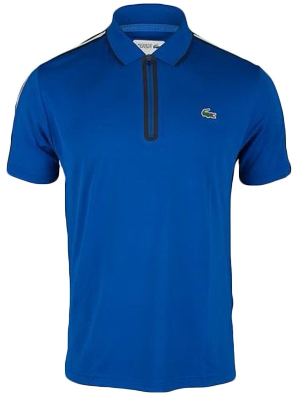Men's Lacoste Sport Tennis Zippered Polo Ultra-Dry Pique Royal DH5515-51-EJ1